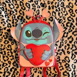Loungefly Stitch Valentine’s Heart Backpack